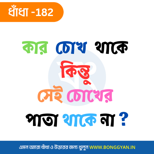 কার চোখ থাকে কিন্তু সেই চোখের পাতা থাকে না ?